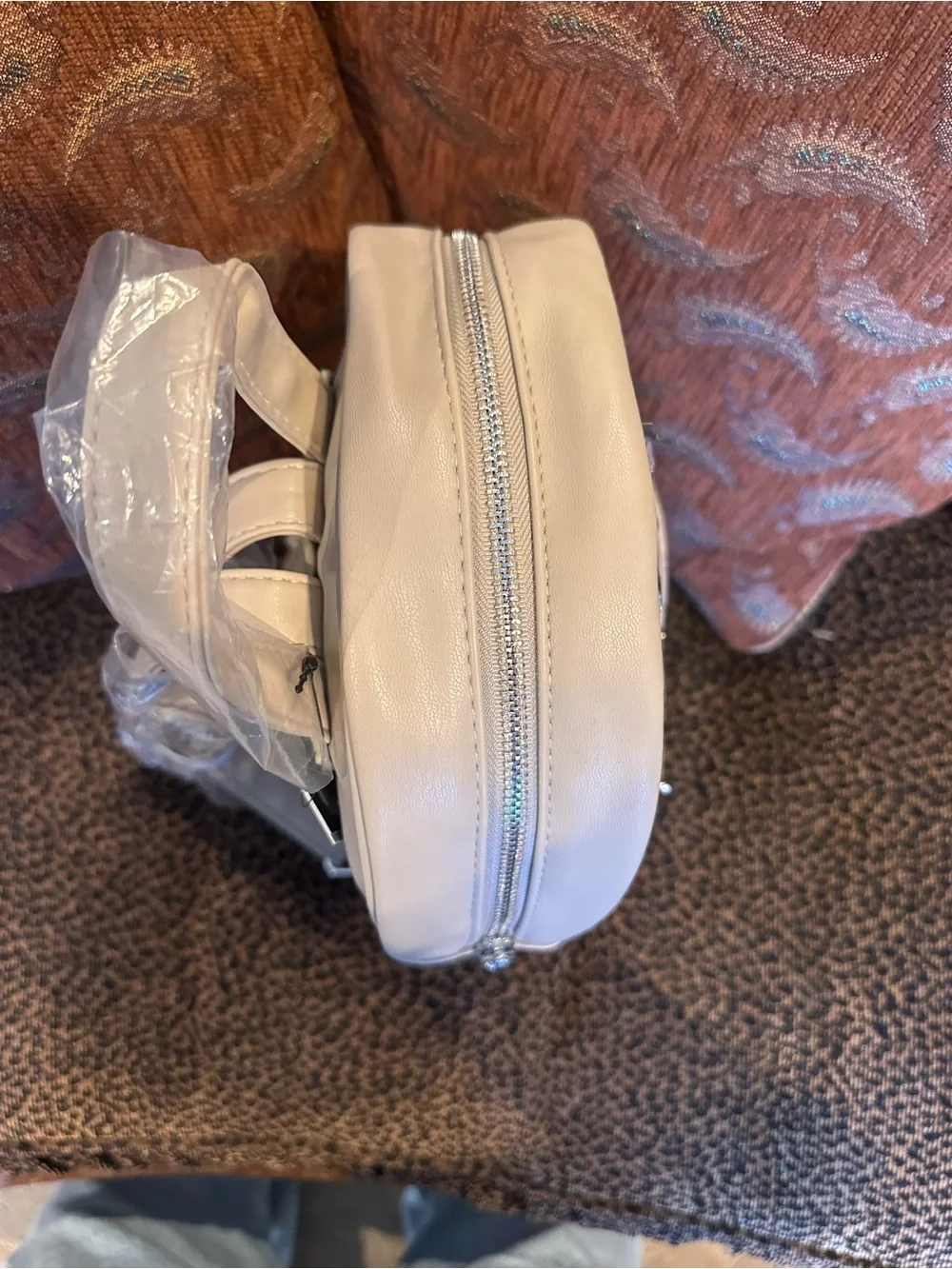 NWT Badgley Mischka Mini Studded Backpack in the Buff Beige